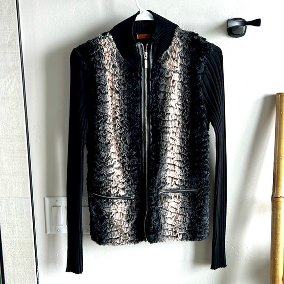 Belldini Sweaters - Absolutely stunning faux fur zippered sweater by belldini.